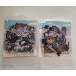 Fan Art Re:Zero Acrylic StandsRem & Ram Holiday Christmas Halloween Themes